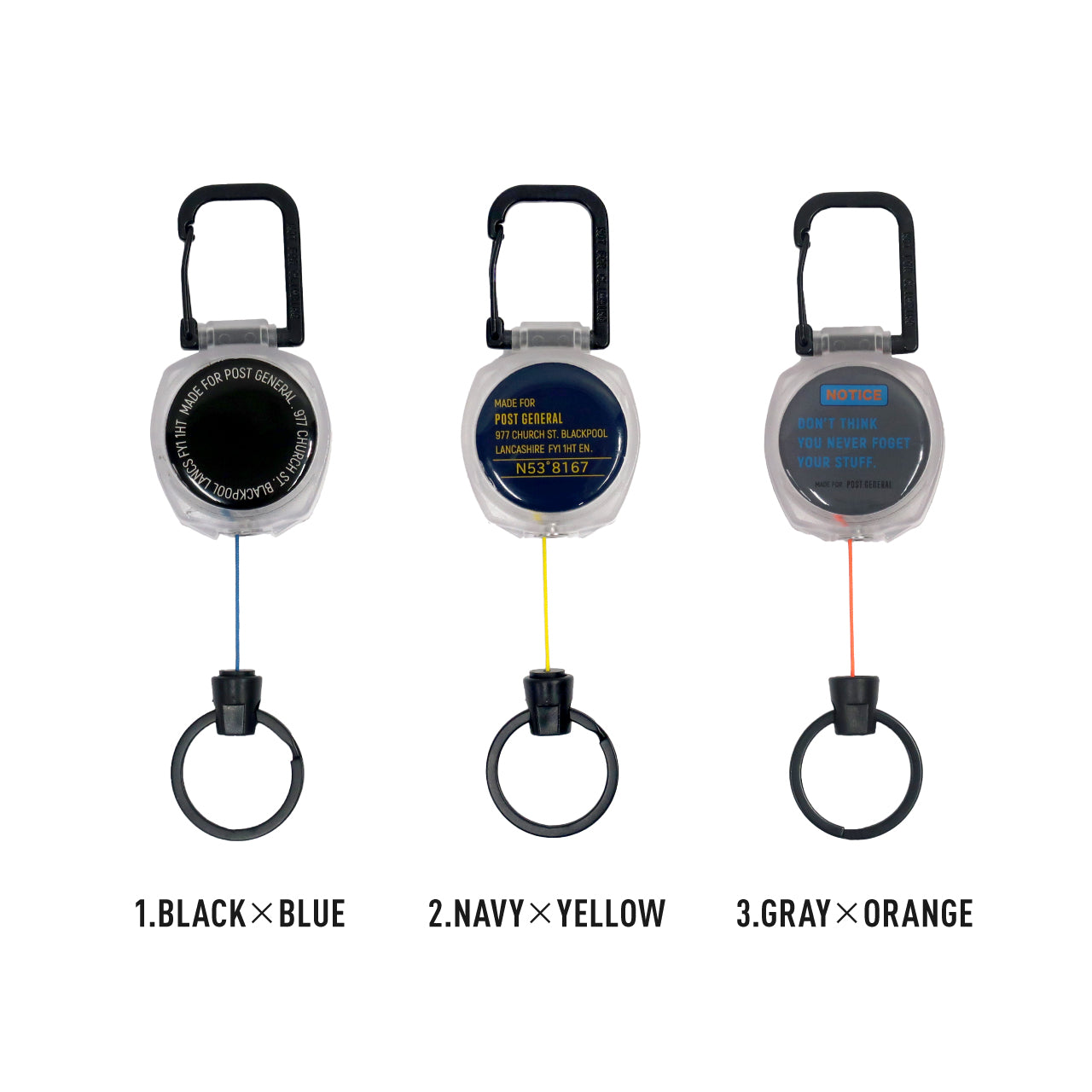 COLOR CODE REEL KEY HOLDER / カラーコード リールキーホルダー (３color)