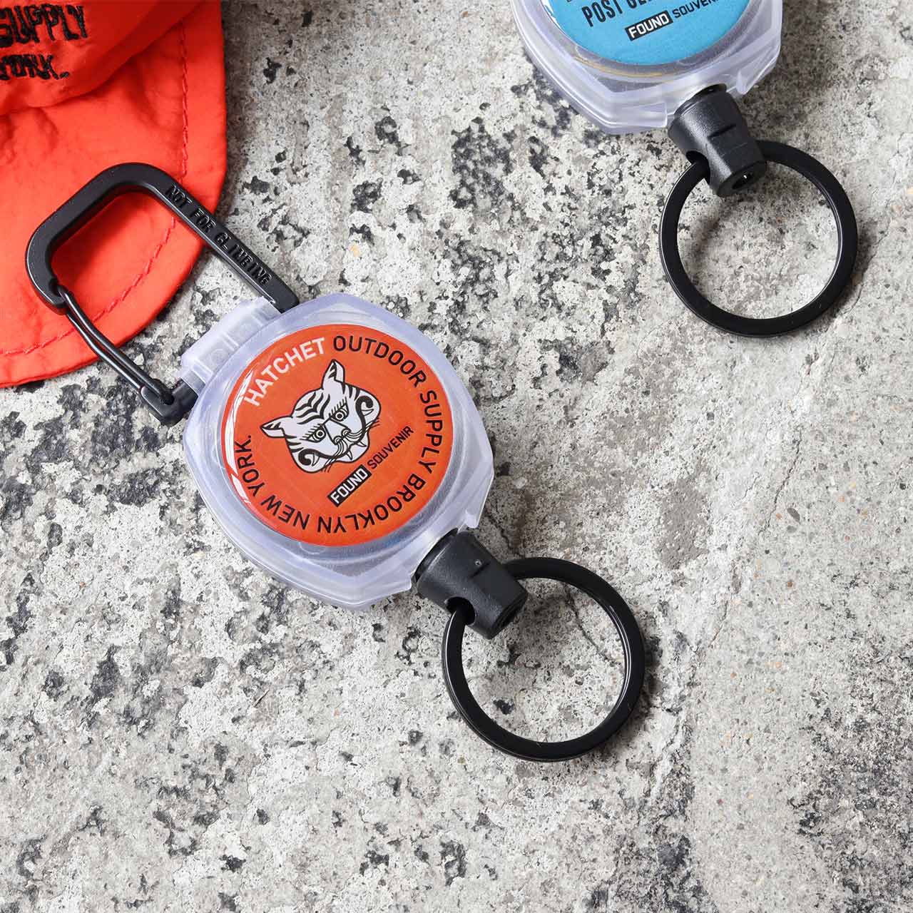 FOUND SOUVENIR COLOR CODE REEL KEY HOLDER / ファウンドスーベニア カラーコード リールキーホルダー
