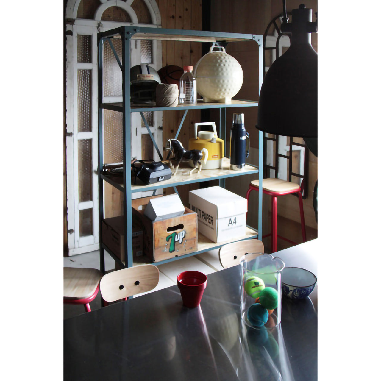 GB-S11【ヴィンテージラック】インダストリアルデザインの4段収納棚