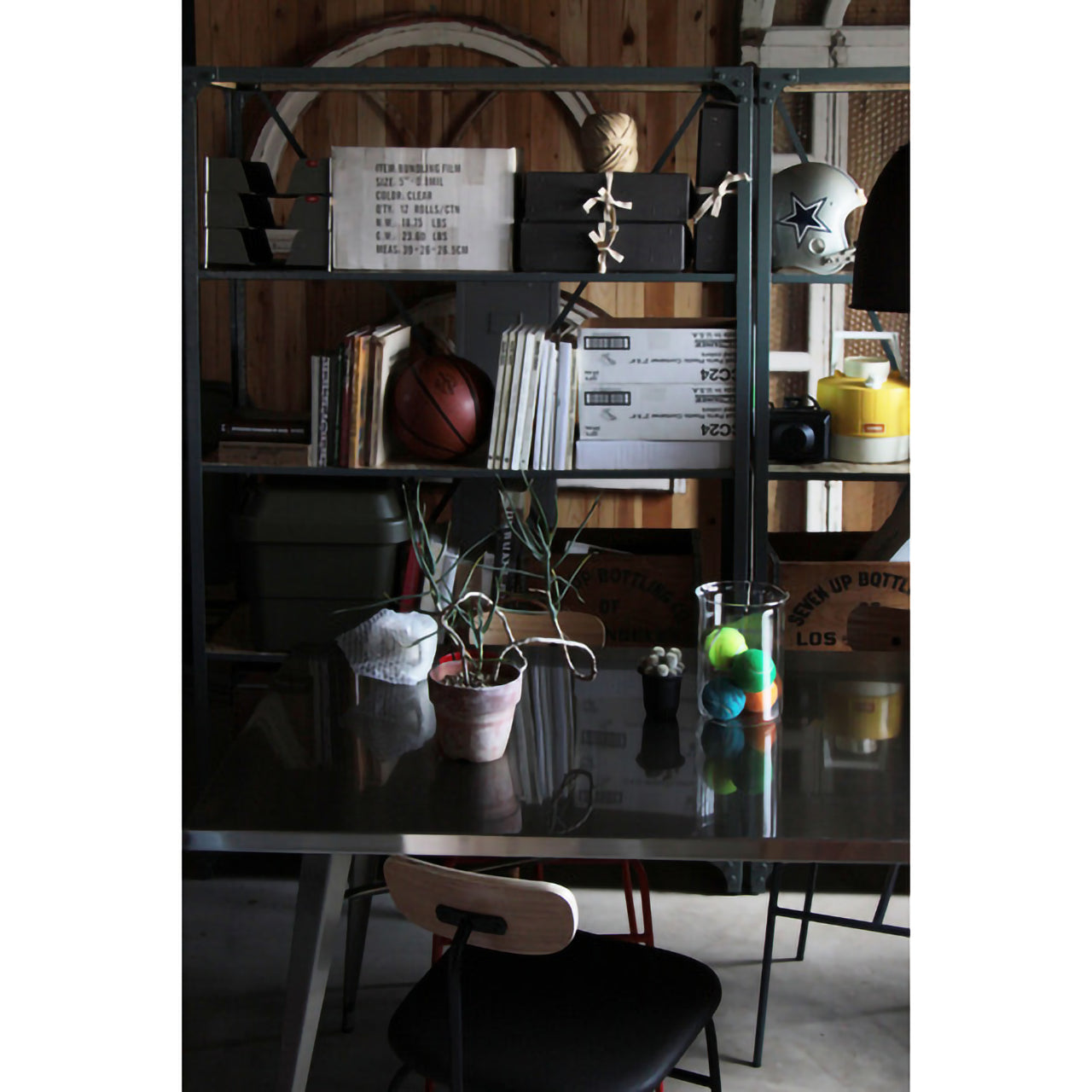 GB-S12【ヴィンテージラック】インダストリアルデザインのワイド４段収納棚