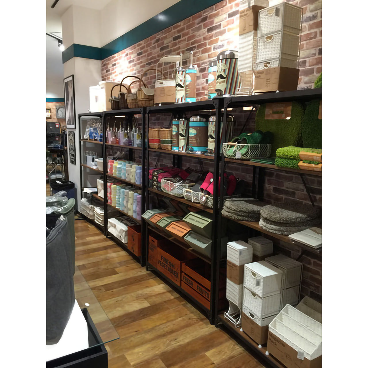 GB-S12【ヴィンテージラック】インダストリアルデザインのワイド４段収納棚