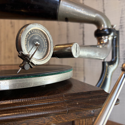 【Victor 製 レコードプレイヤー Ⅱ M型（1905-1909年製）】アンティーク蓄音機セット