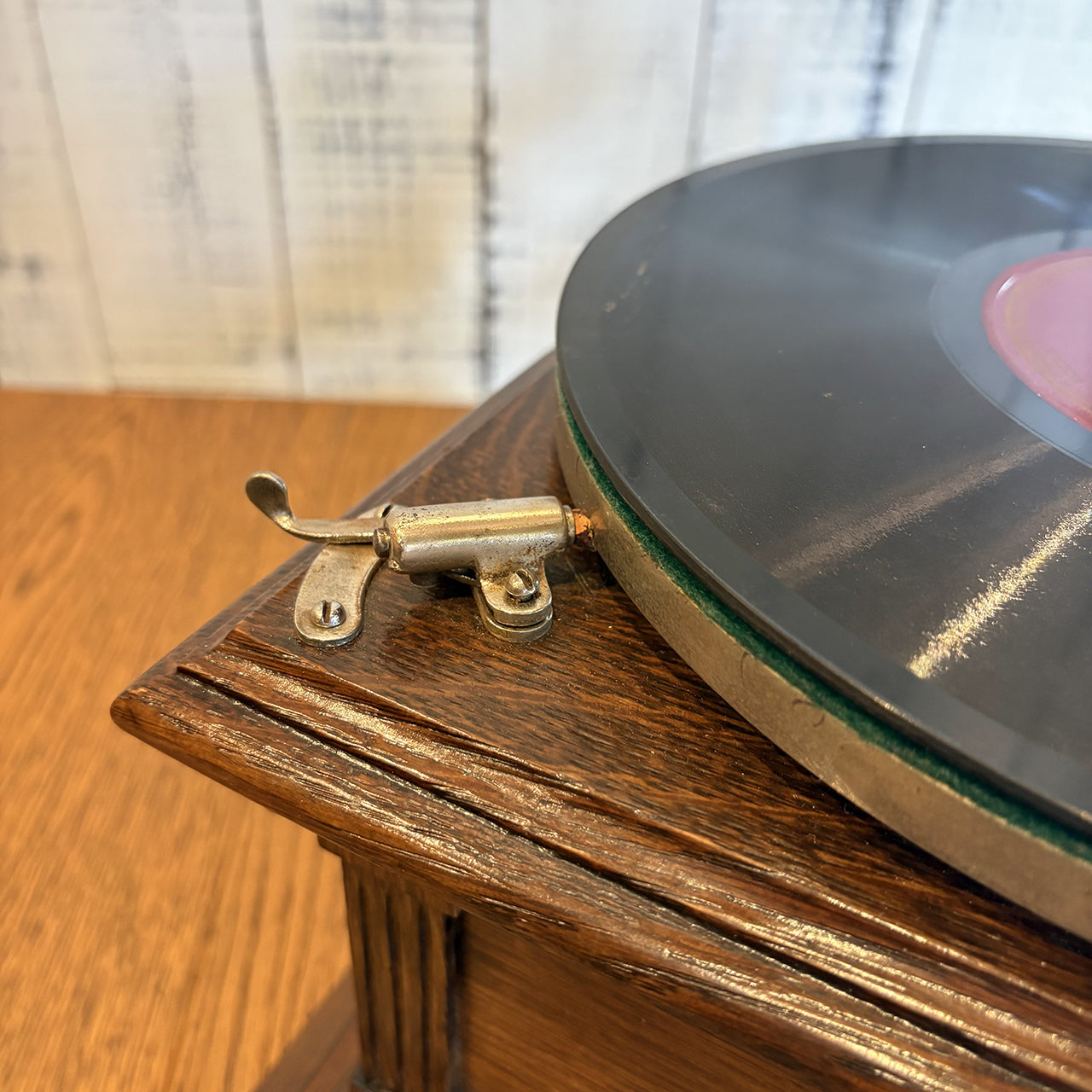 【Victor ビクター製 レコードプレイヤー Ⅱ M型（1905-1909年製）】アンティーク蓄音機セット