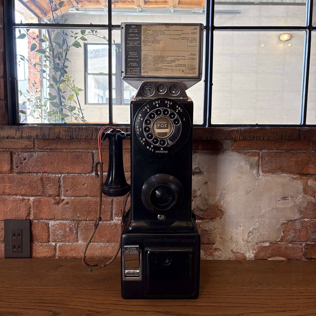 Automatic Electric Company ヴィンテージ 公衆電話【アメリカ買付品】