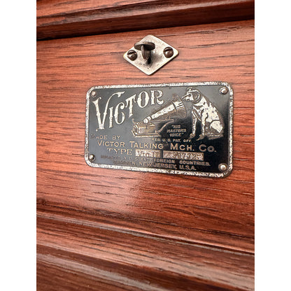 【Victor 製 レコードプレイヤー Ⅱ M型（1905-1909年製）】アンティーク蓄音機セット
