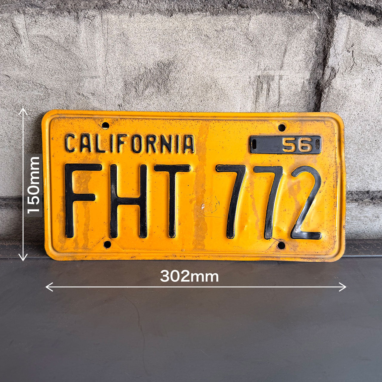1956年製 アメリカンヴィンテージ ナンバープレート【FHT772