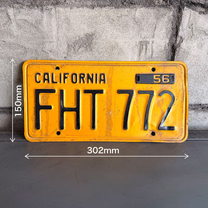 1956年製 アメリカンヴィンテージ ナンバープレート【FHT772】