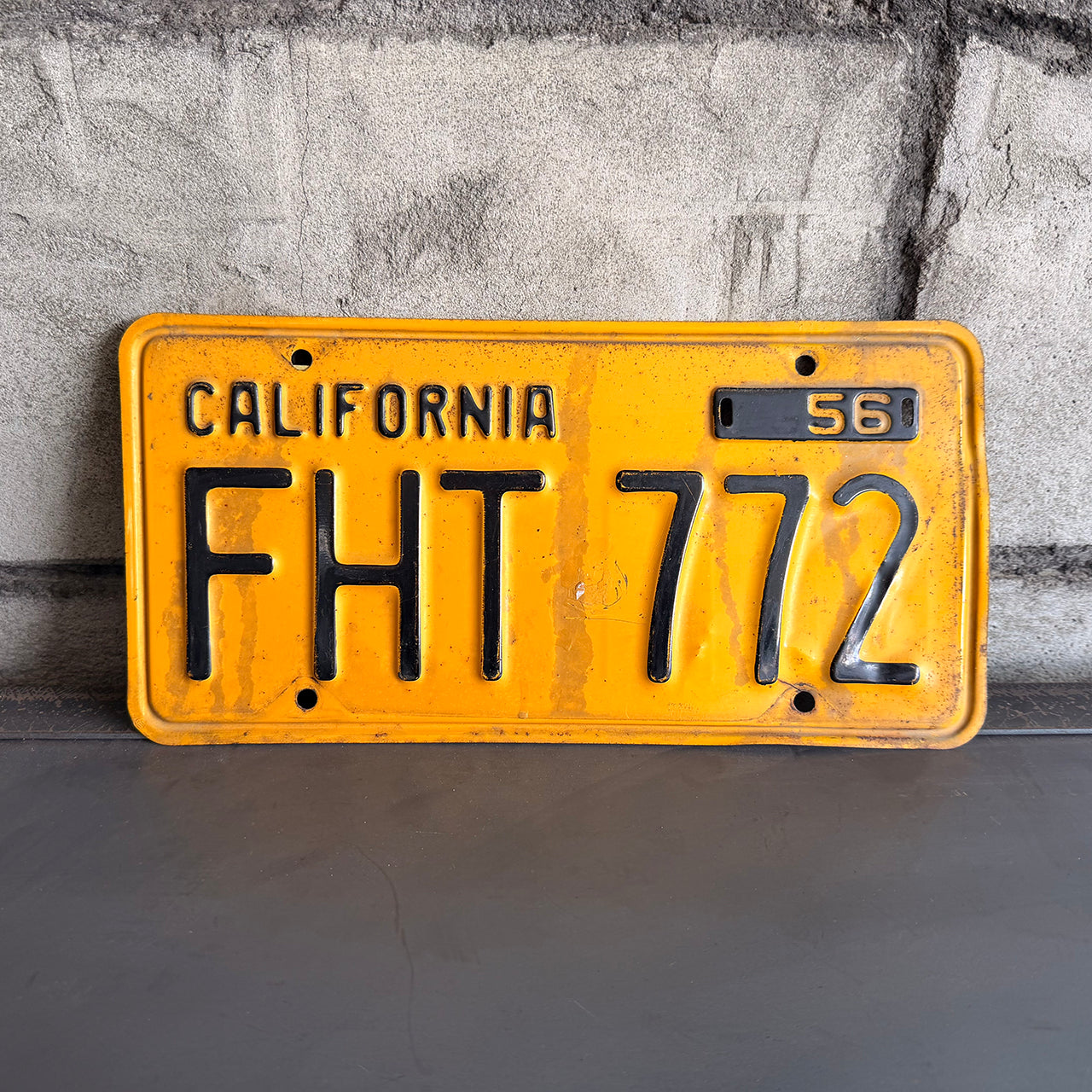 1956年製 アメリカンヴィンテージ ナンバープレート【FHT772】