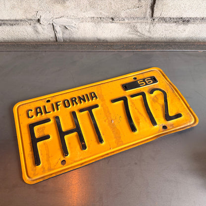 1956年製 アメリカンヴィンテージ ナンバープレート【FHT772】