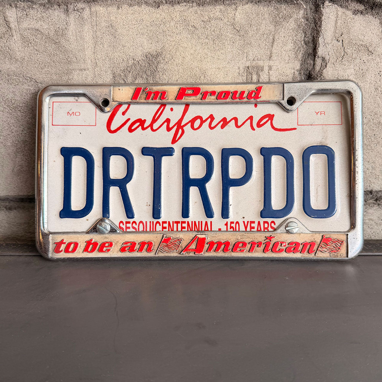 1998年製 アメリカンヴィンテージ ナンバープレート【カリフォルニア150周年記念プレート】