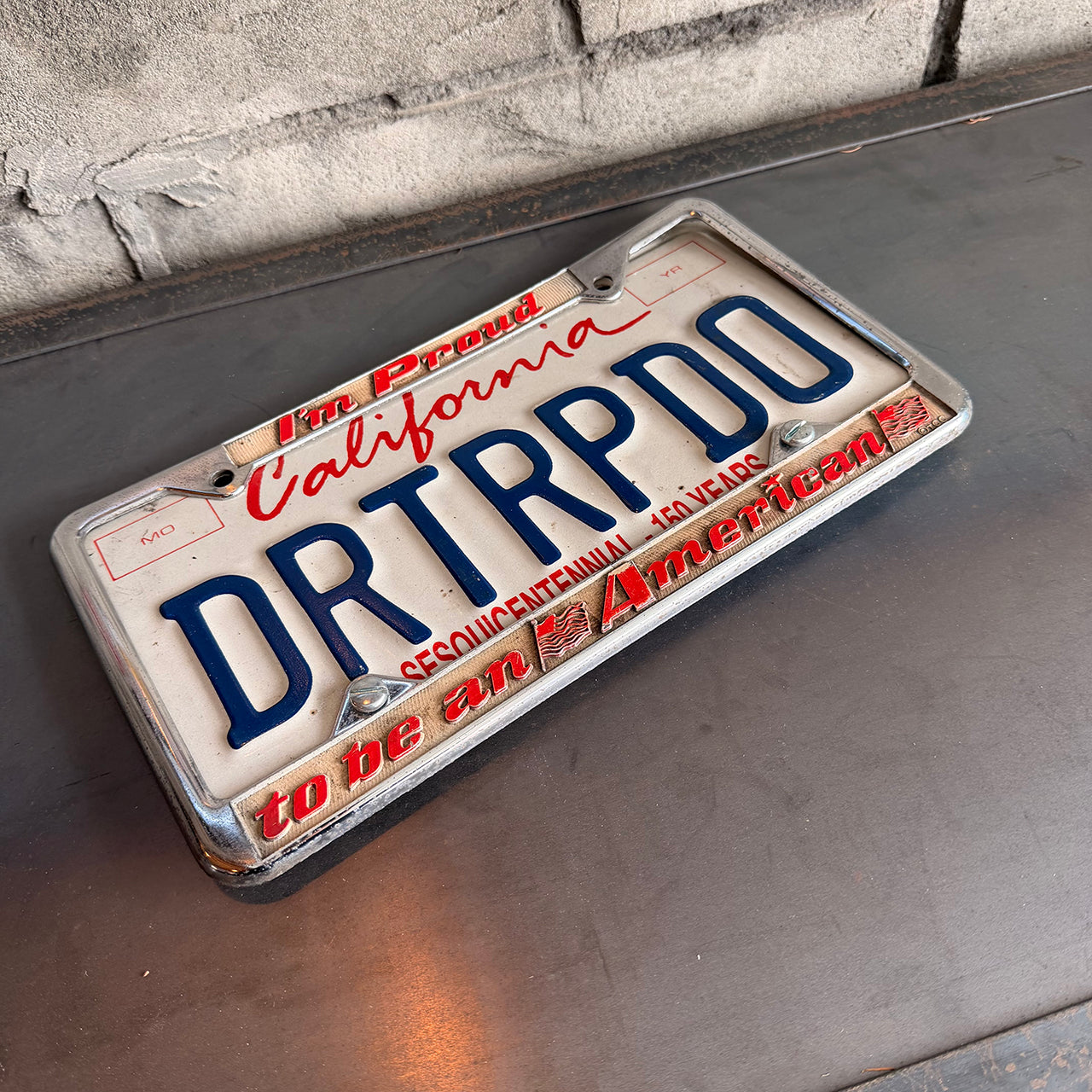 1998年製 アメリカンヴィンテージ ナンバープレート【カリフォルニア150周年記念プレート】