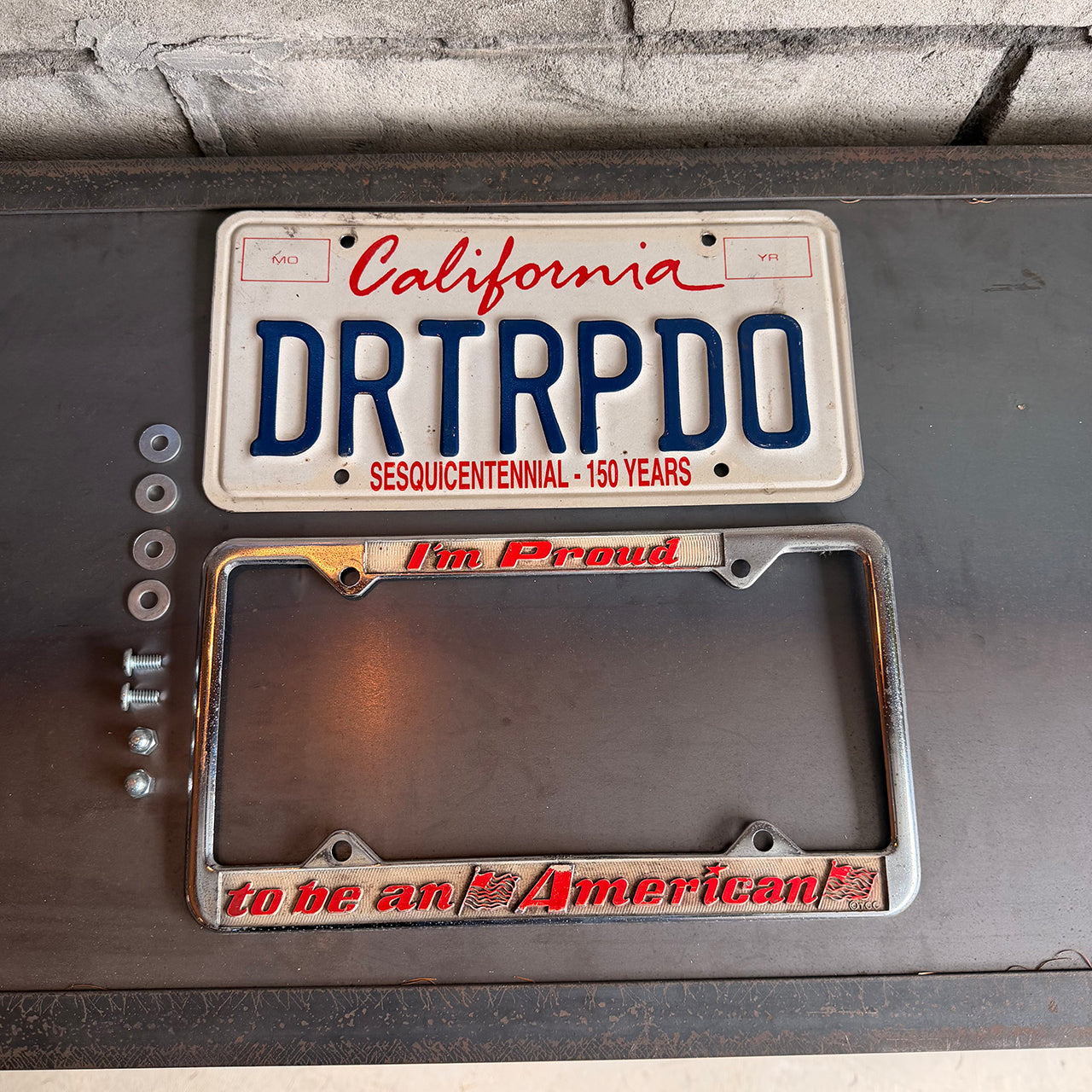 1998年製 アメリカンヴィンテージ ナンバープレート【カリフォルニア150周年記念プレート】