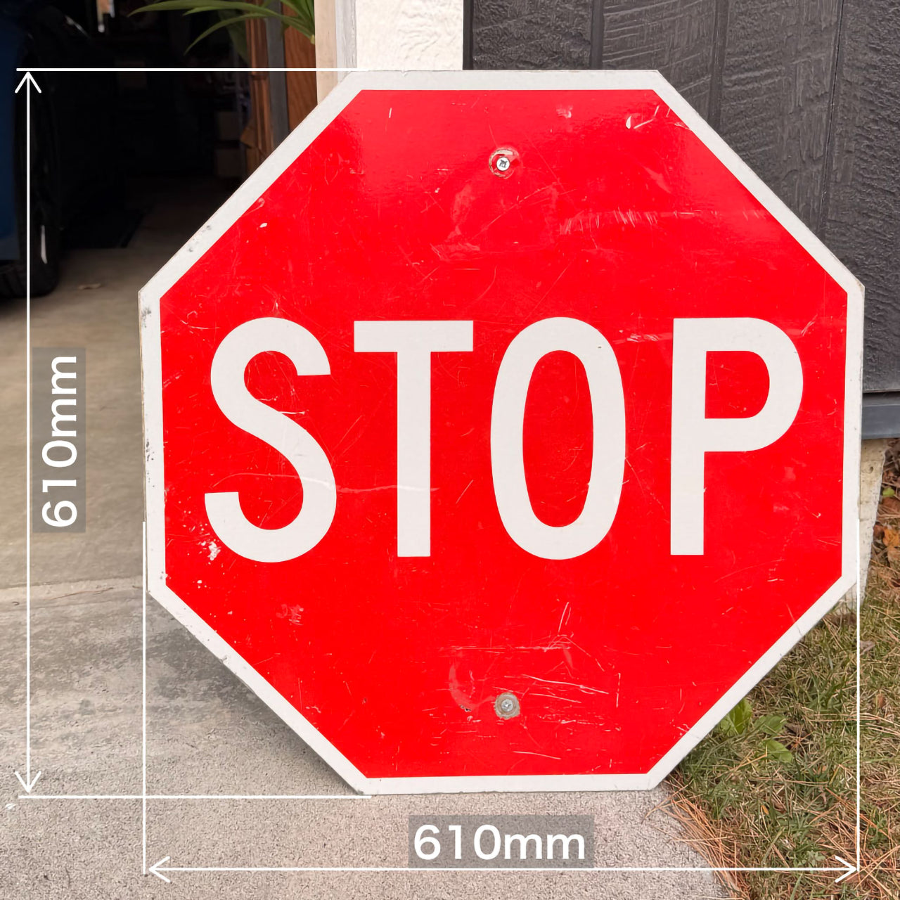 【本物のアメリカンロードサイン】-STOP-