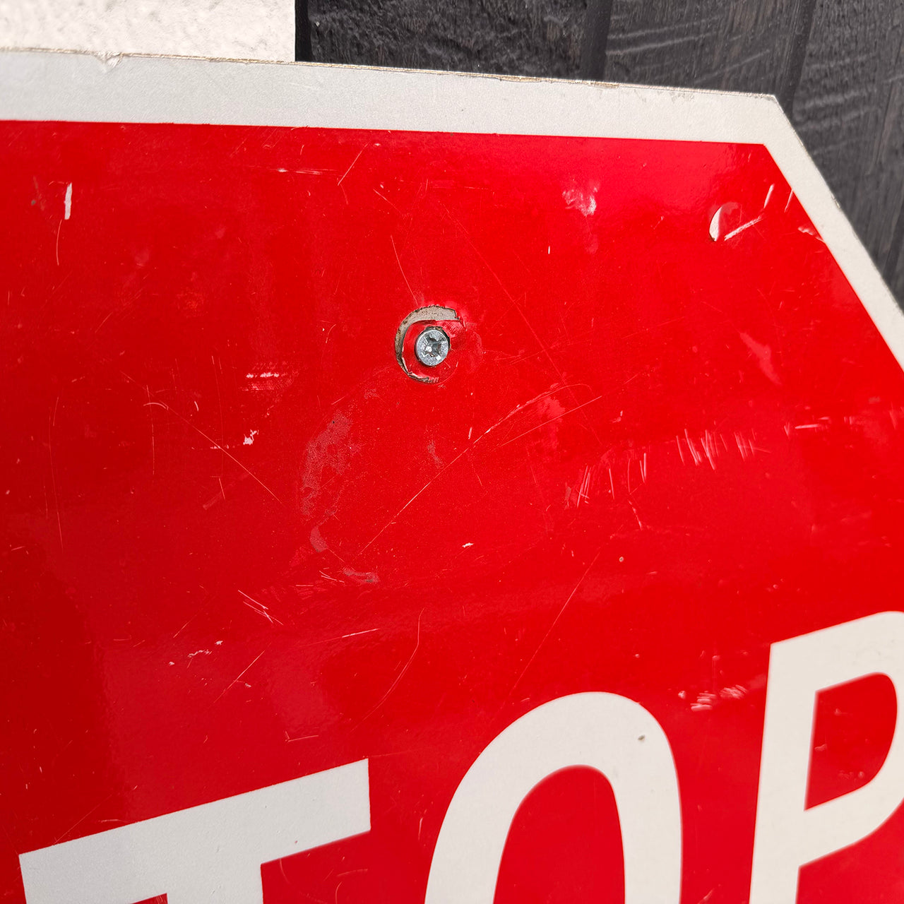 【本物のアメリカンロードサイン】-STOP-