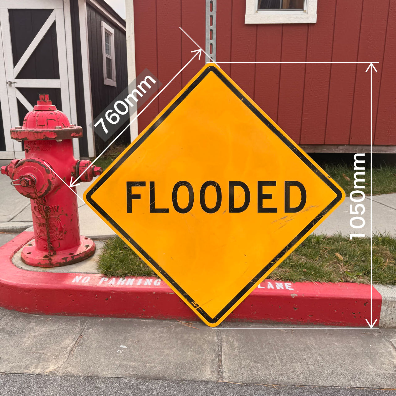 【本物のアメリカンロードサイン】-FLOODED-