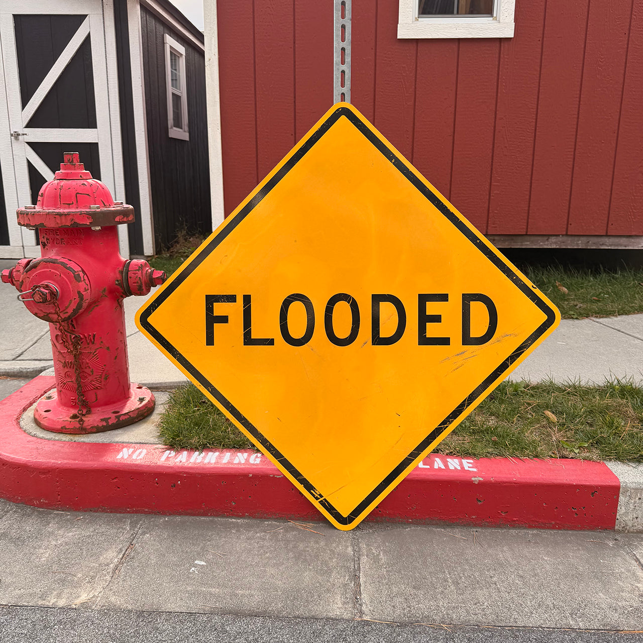 【本物のアメリカンロードサイン】-FLOODED-