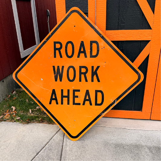 【本物のアメリカンロードサイン】-Road Word Ahead-