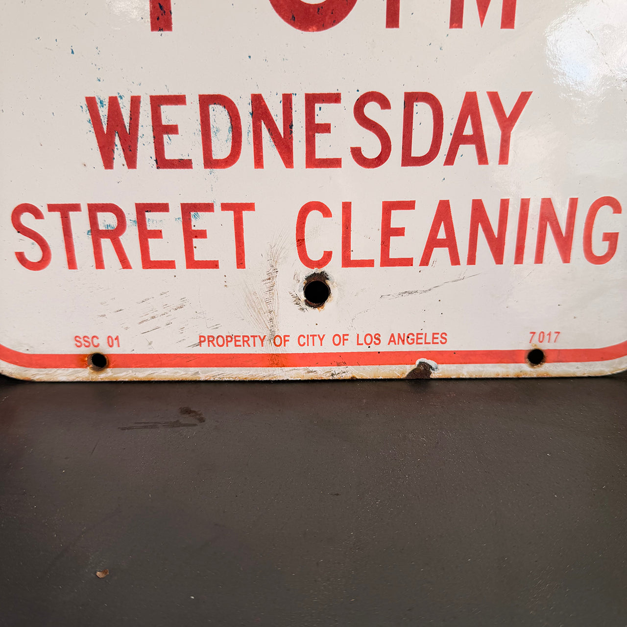 【本物のアメリカンロードサイン】-No　Parking 1-3PM-