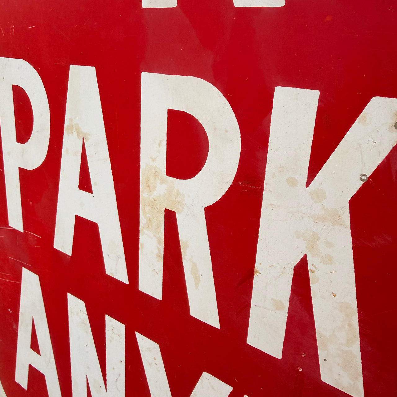 【本物のアメリカンロードサイン】-No　Parking　Anytime-