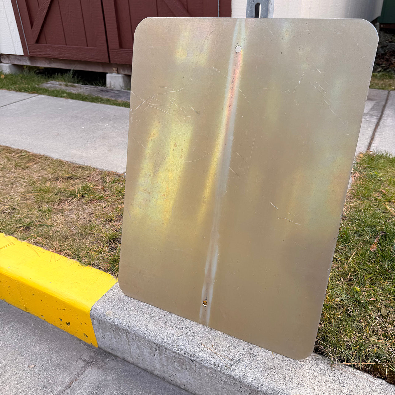 【本物のアメリカンロードサイン】-No　Parking　Anytime-