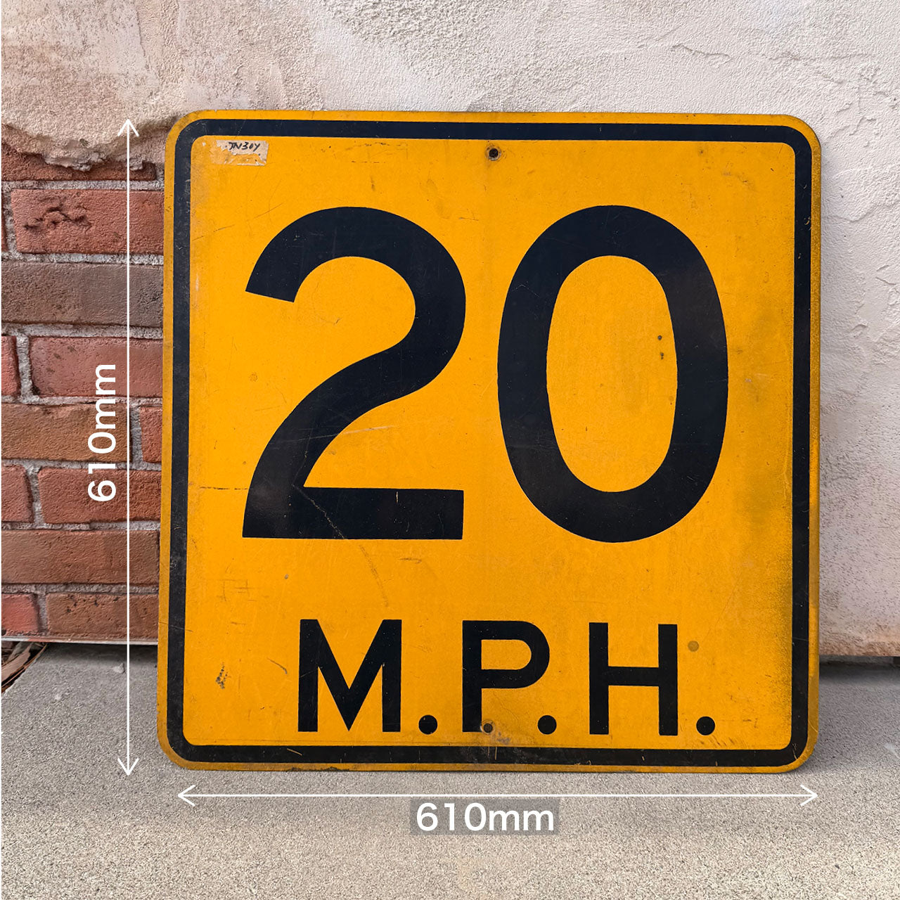 【本物のアメリカンロードサイン】-20M.P.H.-