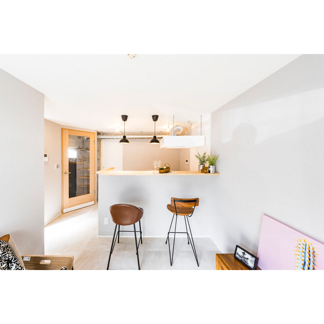 GB-C010　ウッドカウンターチェア　