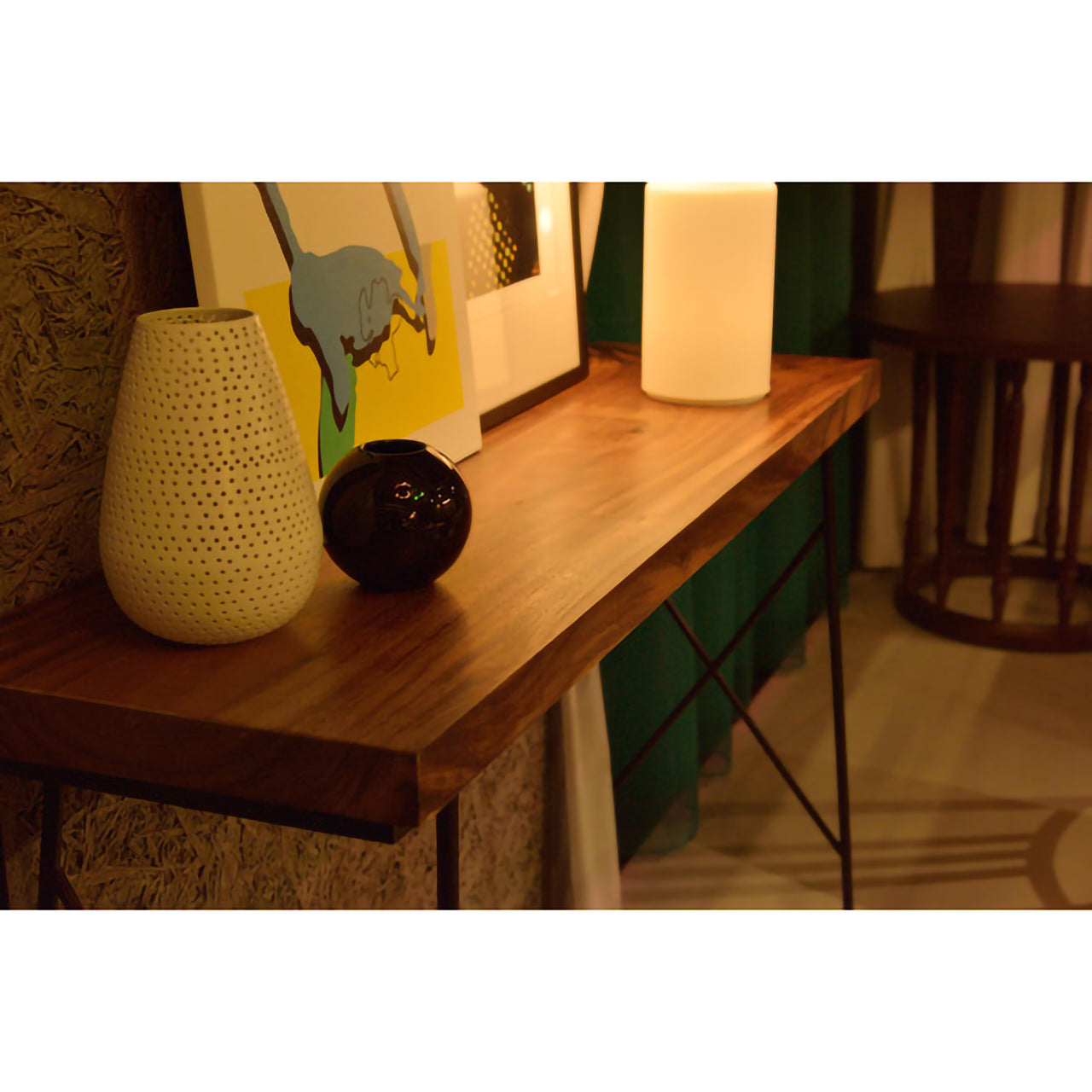 GB-T02　ジェラルドカウンターテーブル｜天然木×アイアンの美しき融合