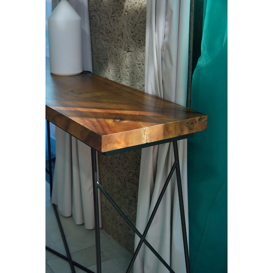 GB-T02　ジェラルドカウンターテーブル｜天然木×アイアンの美しき融合