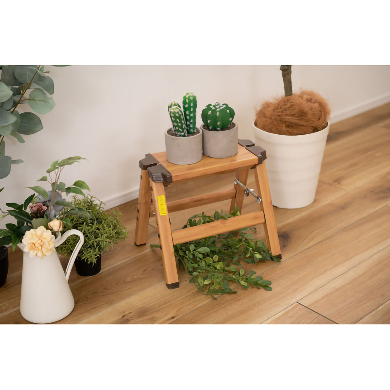 GB-LF13 アルミ　ステップスツール(木目プリント）