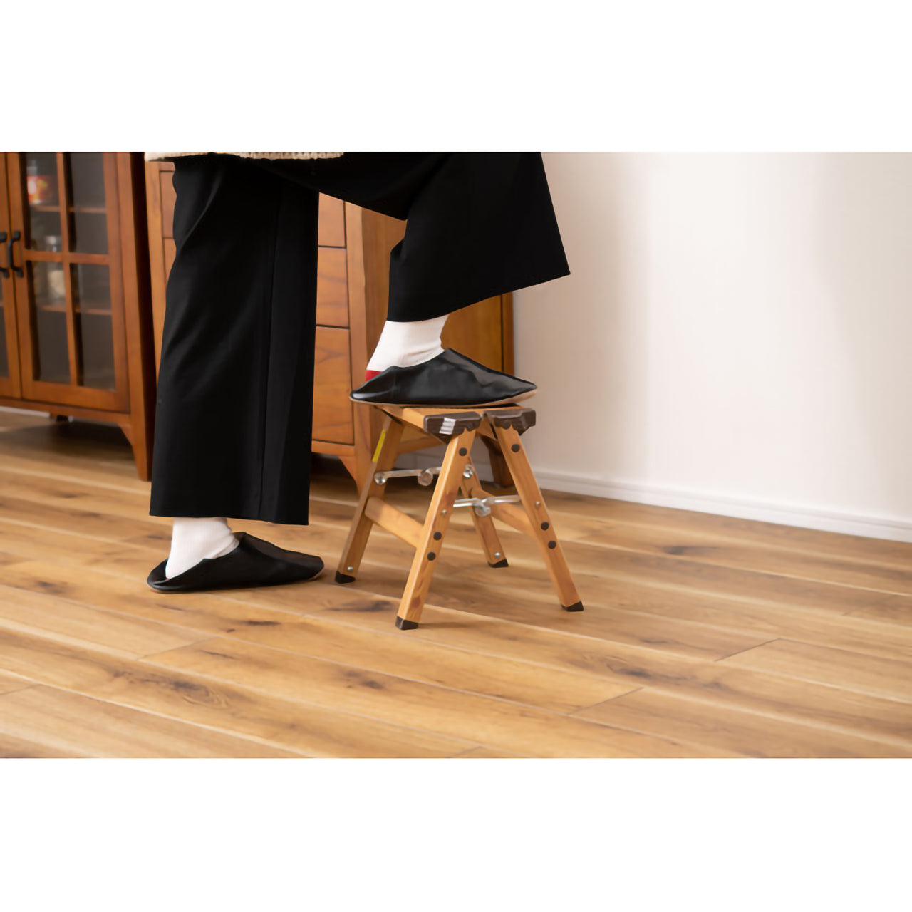 GB-LF13 アルミ　ステップスツール(木目プリント）