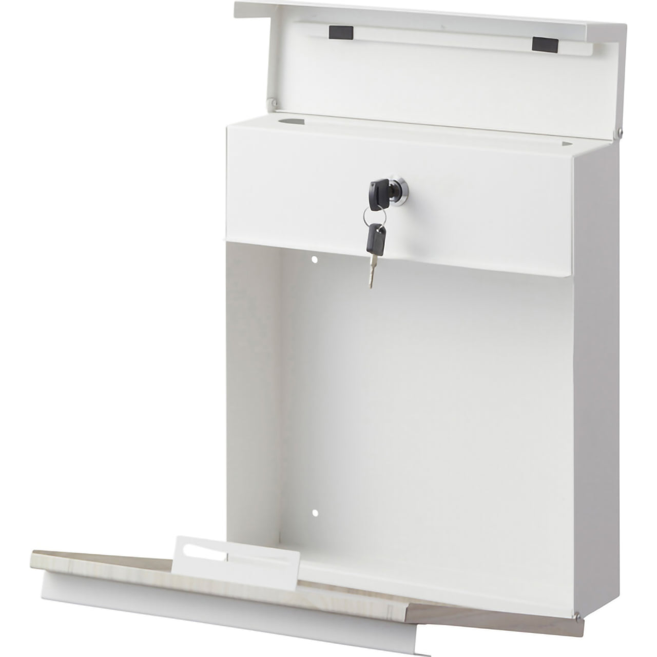 GB-LF18BK/WH　スリム＆スタイリッシュ壁掛けポスト