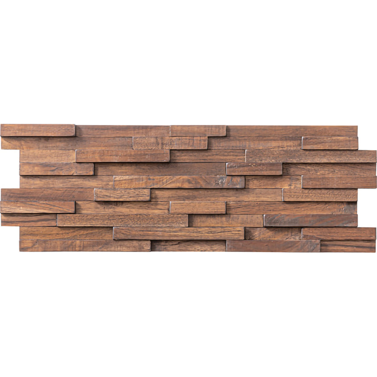 GB-DS01　ウォールパネル（10枚セット）｜天然木チークの質感が映える、空間を彩る壁面アクセント