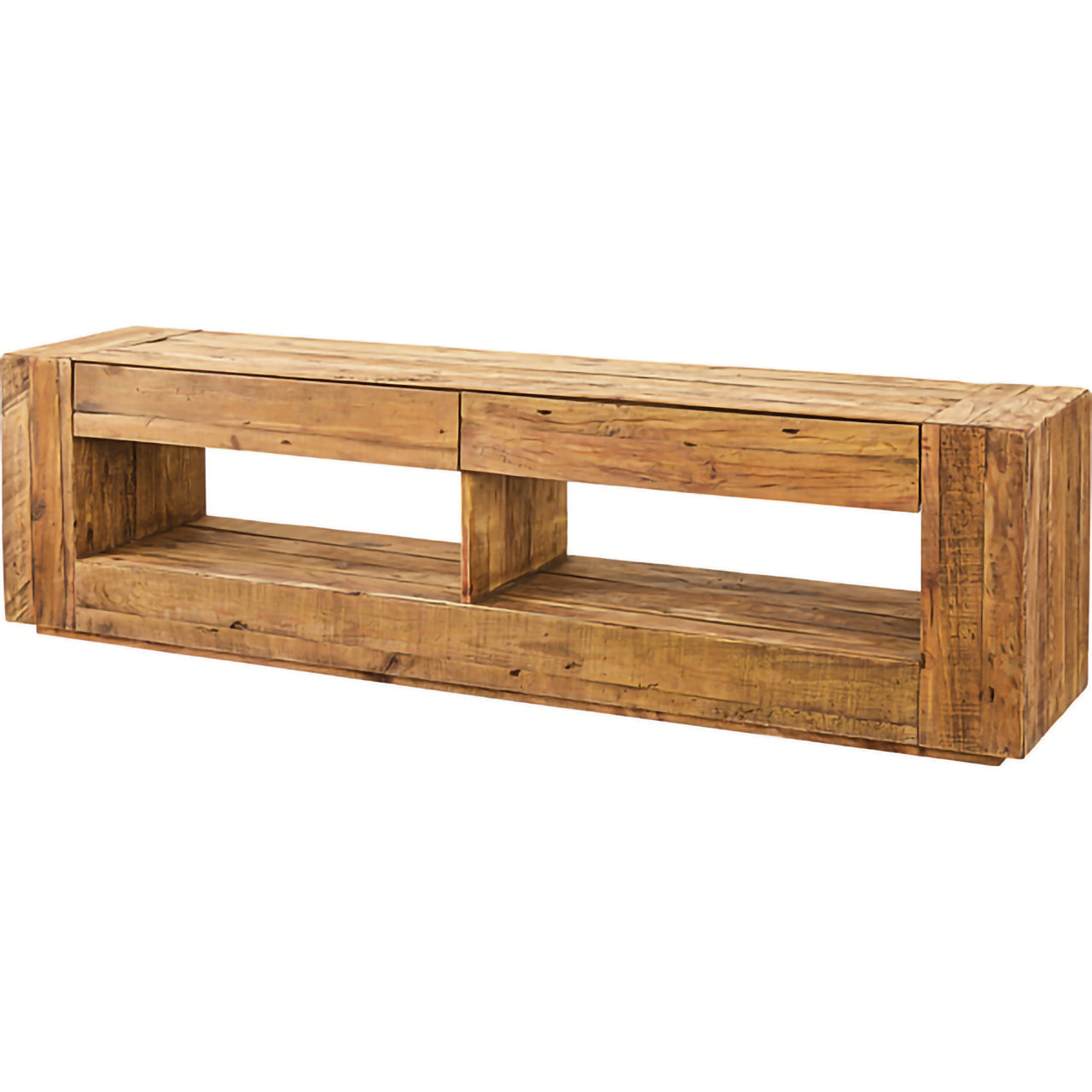 GB-T09　ローボード｜古材の重厚感が映える、幅210cmのヴィンテージテレビボード