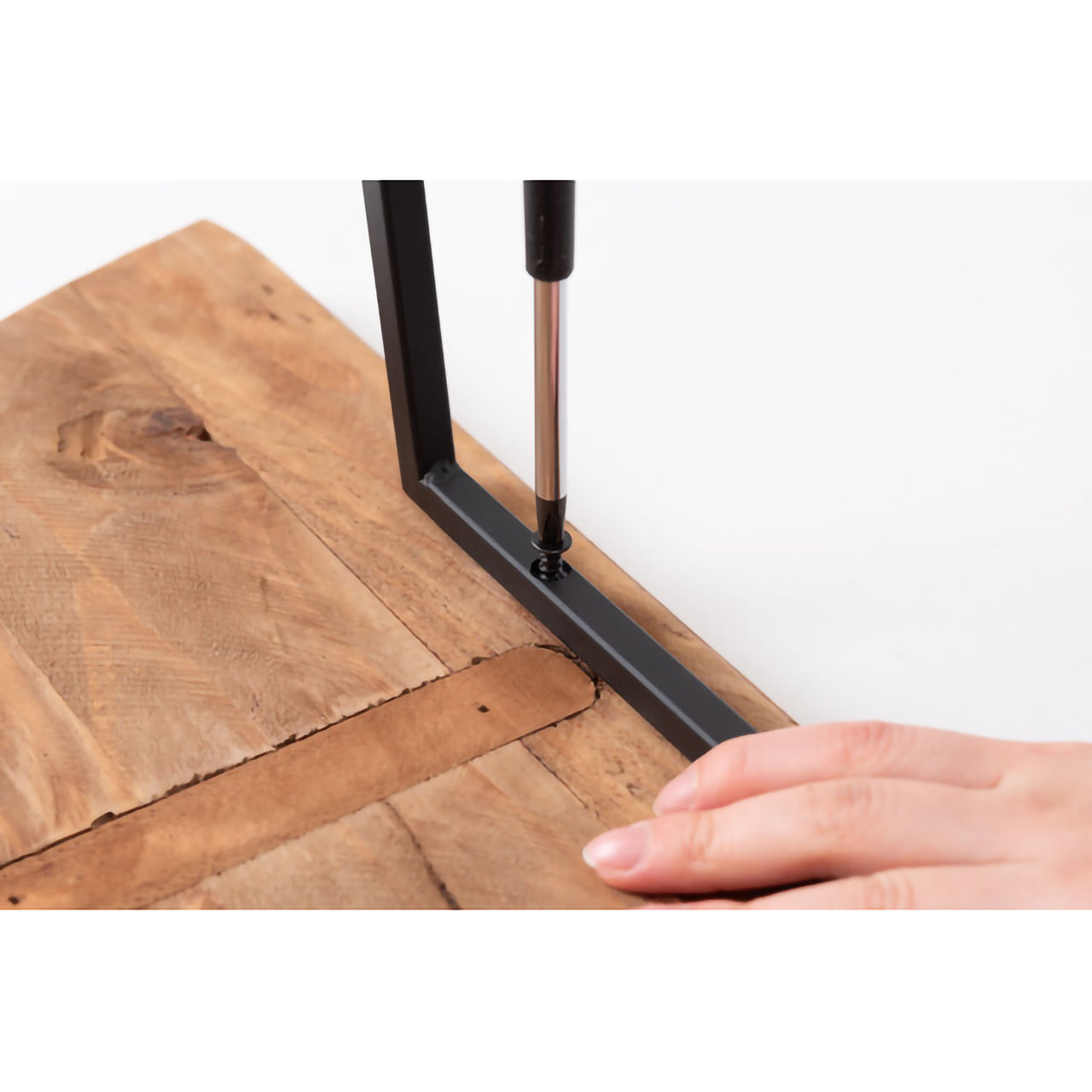 GB-T12 コンソール｜半円フォルムが美しい、古材×アイアンのヴィンテージテーブル