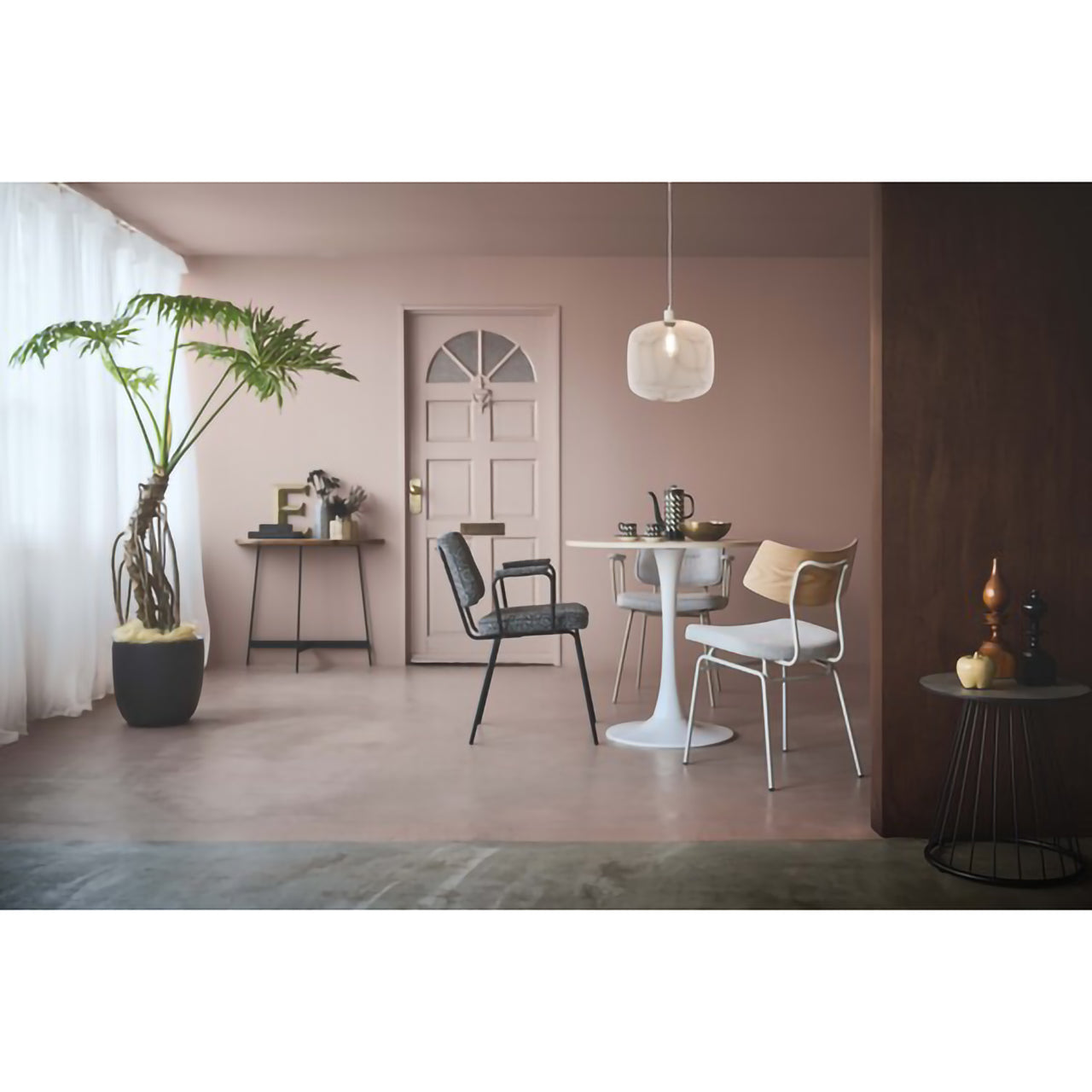 GB-T12 コンソール｜半円フォルムが美しい、古材×アイアンのヴィンテージテーブル