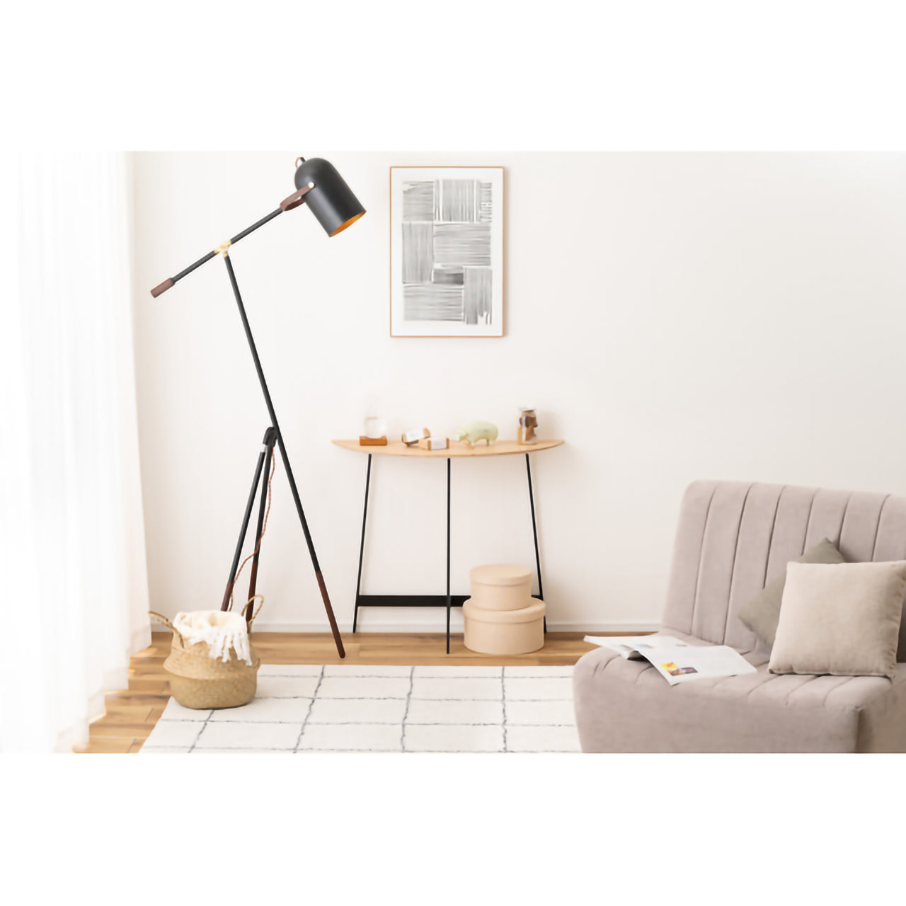 GB-T13NA コンソール｜半円フォルムが空間にやさしく馴染む、洗練されたモダンテーブル