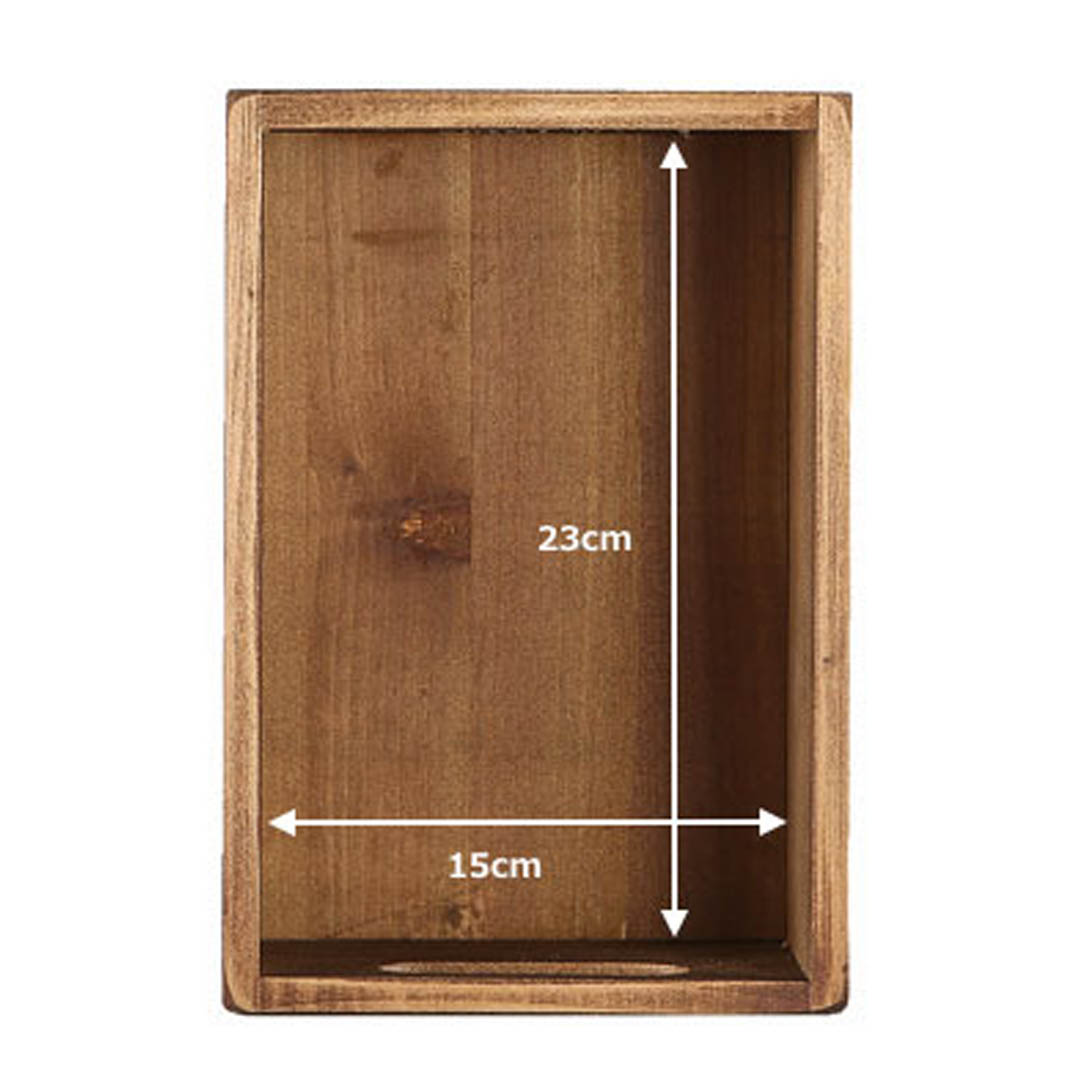 WOODEN STOCKER BOX NATURAL
