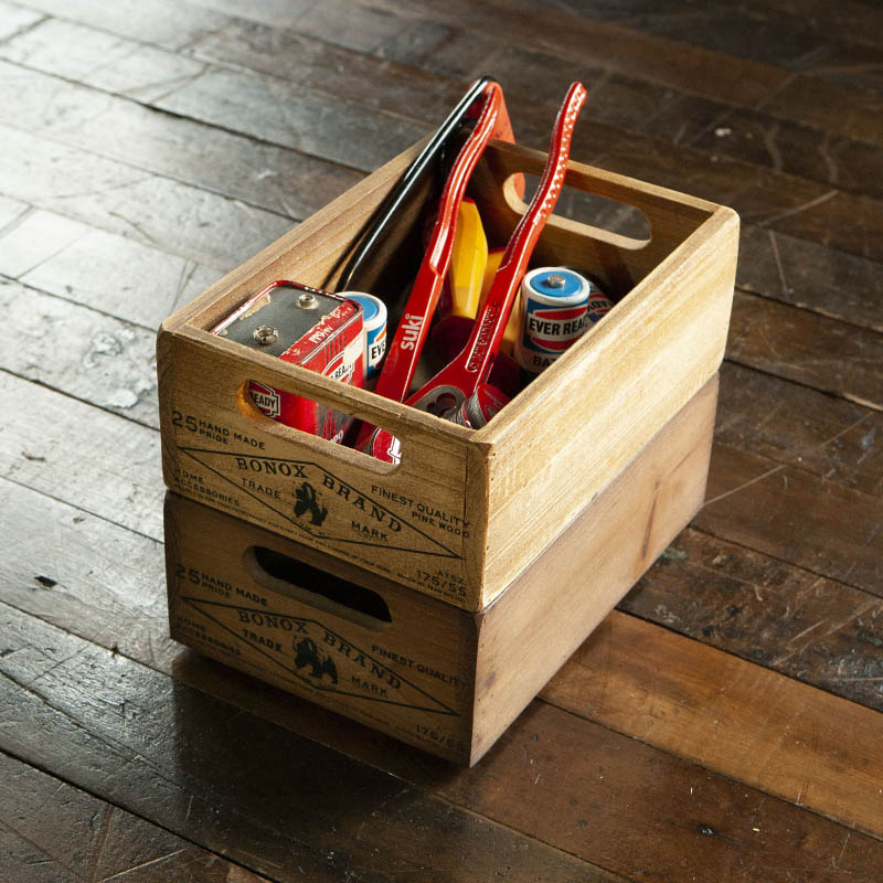 WOODEN STOCKER BOX NATURAL