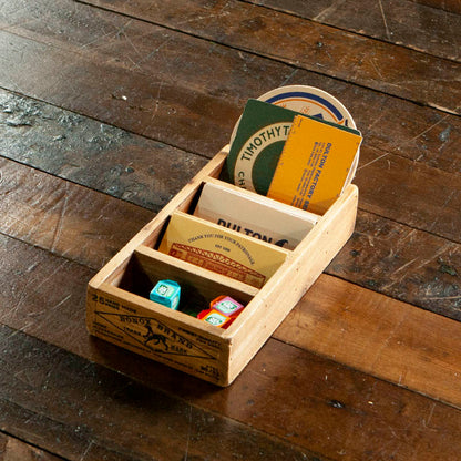 WOODEN BOX FOR BUSINESS CARDS NAT