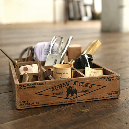 12 PARTITION WOODEN BOX