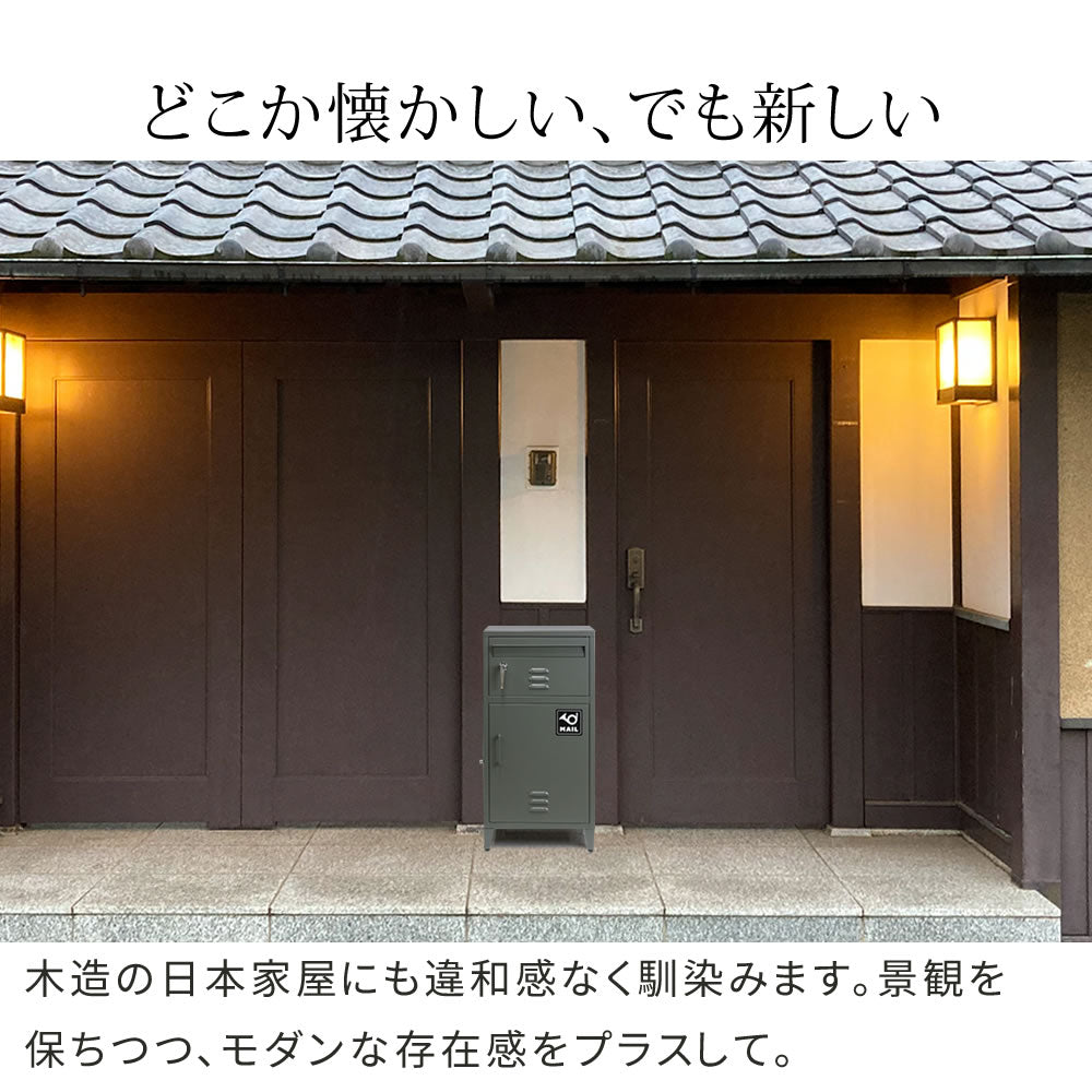 マーキュリー 防水 デリバリーボックス (レッド) 宅配ボックス 置き配