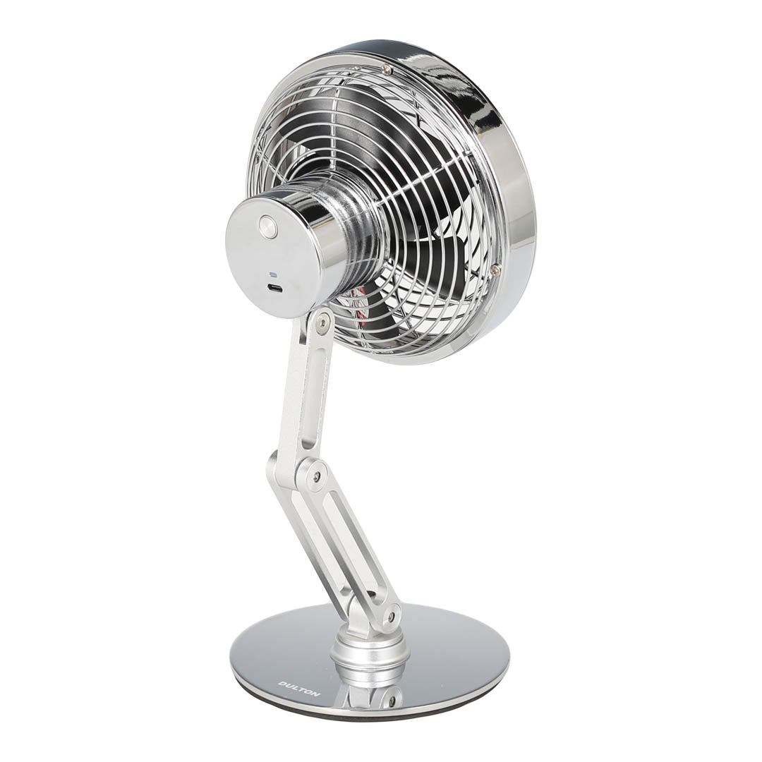 SWING ARM DESK FAN CR/BK
