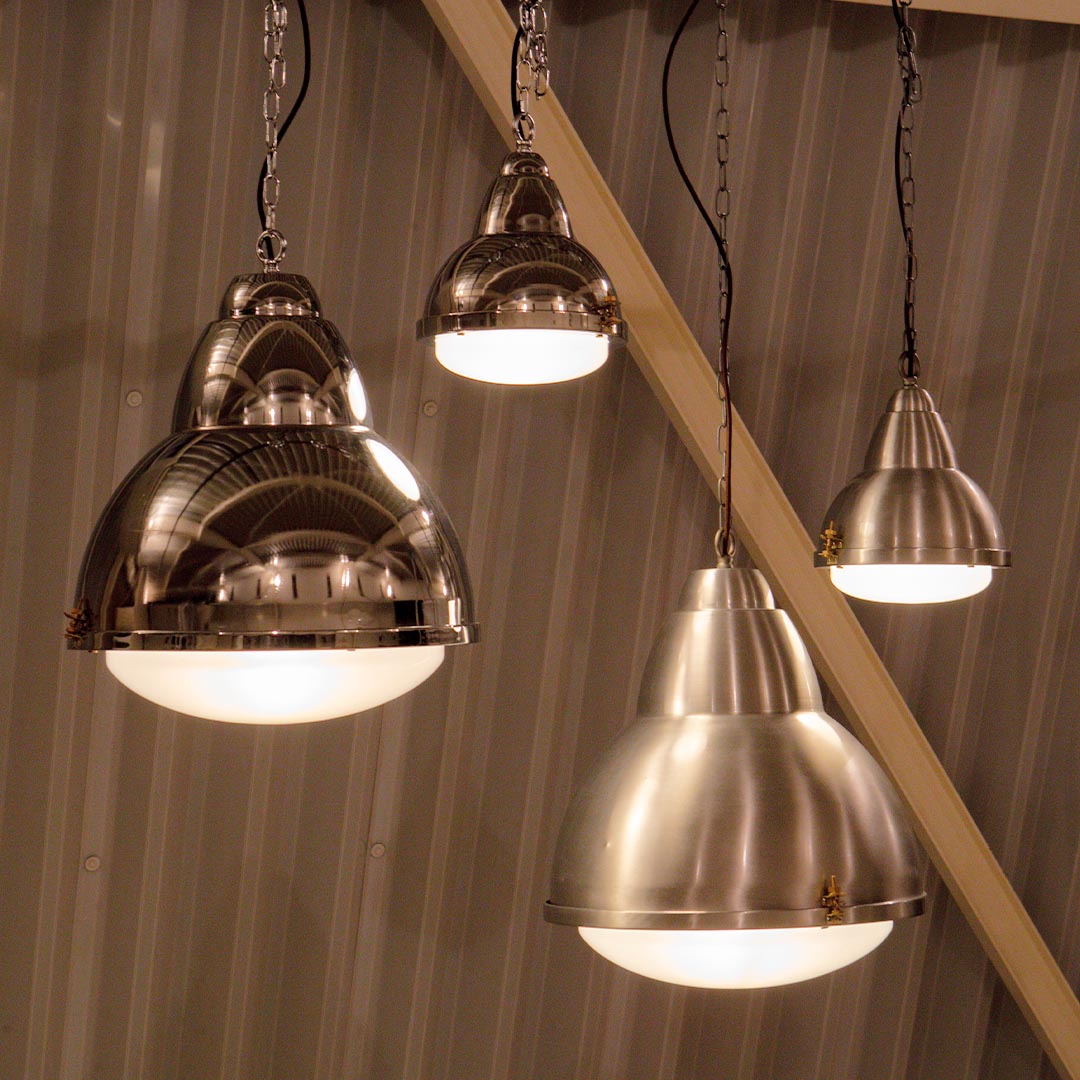 ALUMINUM WAREHOUSE LAMP SATIN