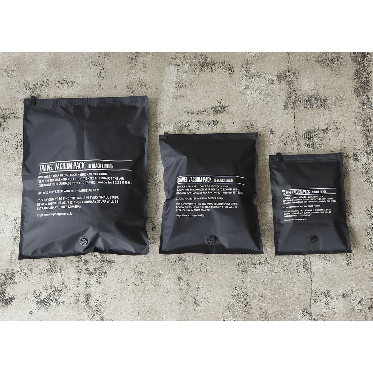 TRAVEL VACUUM PACK  -PACK2- / トラベルバキュームパック  2枚セット