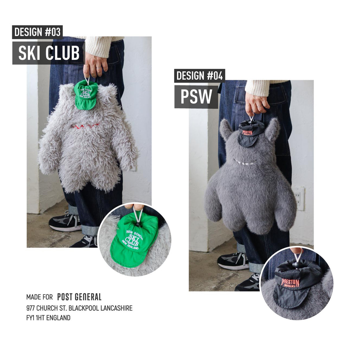 FOUND SOUVENIR STREET MONSTER HOT-WATER BAG COVER  /ファウンドスーベニア ストリートモンスター湯たんぽカバー