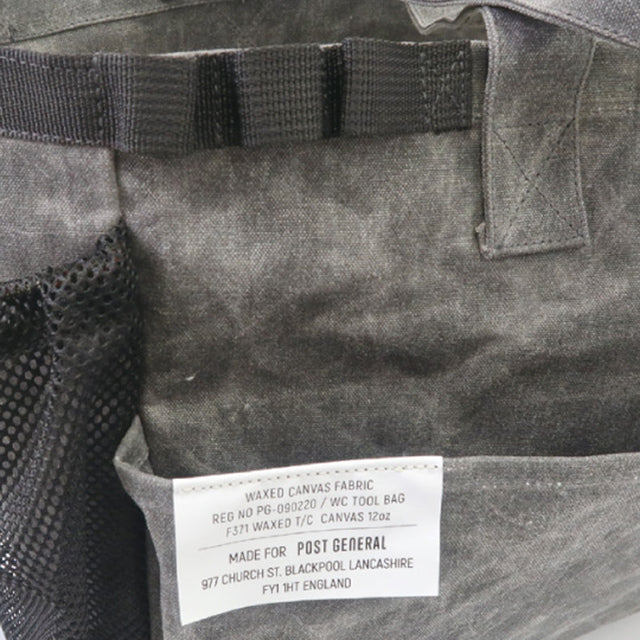 WAXED CANVAS TOOL BAG RECT / ワックスドキャンバス ツールバッグ レクト - GRAY