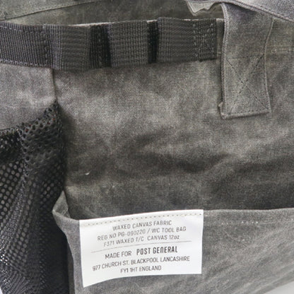 WAXED CANVAS TOOL BAG RECT / ワックスドキャンバス ツールバッグ レクト - GRAY