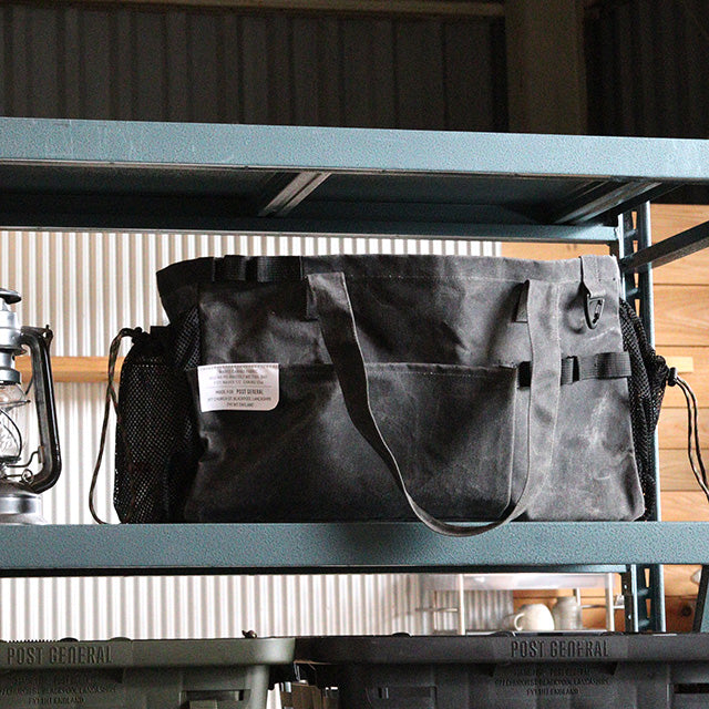 WAXED CANVAS TOOL BAG RECT / ワックスドキャンバス ツールバッグ レクト - GRAY