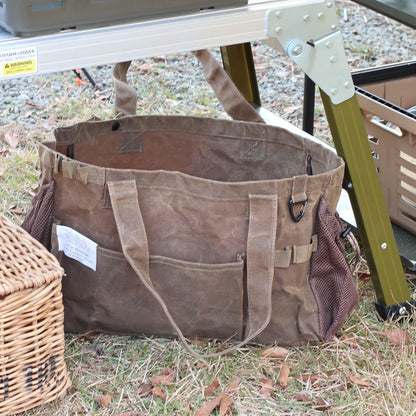 WAXED CANVAS TOOL BAG RECT / ワックスドキャンバス ツールバッグ レクト - GRAY