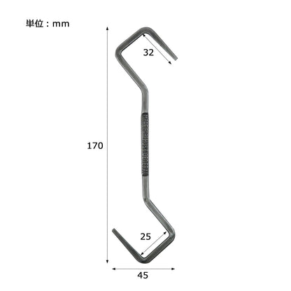 INDUSTRIAL HOOK LONG -PACK2-/インダストリアルフック ロング パックツー